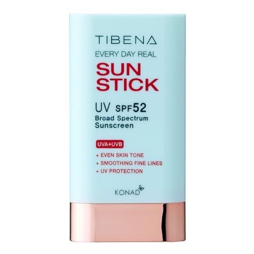TIBENA Everyday Real Sunscreen Stick SPF 52 - Broad Spectrum UV Protection 20g