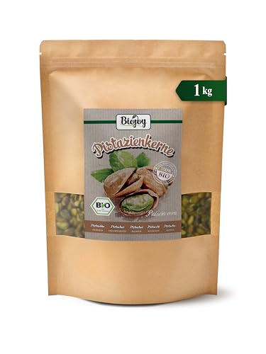 Biojoy Pistachos Pelados Ecológicos (1 kg), crudos y enteros, sin sal