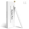 Stylus Pen for iPad, Compatible with Apple iPad 2018-2025,Pencil P6th-10th Generation-2X Fast Charge Compatible with Apple iPad Pro 11″/12.9″/M4, iPad Air 3/4/5/M2, iPad mini 5/6 Gen-White
