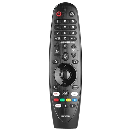 New IR AKB75855501 MR20GA Replaced Remote Control for 2020 LG Smart TV OLED Nano Cell and 4K UHD Models with Netflix and Prime Video Hot Keys [NO Voice Magic Pointer Function] NO Batteries