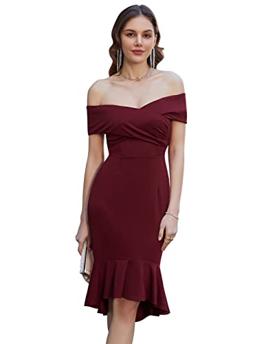 GRACE KARIN Damen Kleider Elegante Business Slim Fit Bodycon Kleider für...