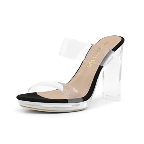 Chaussures à talons hauts en cristal antidérapantes et faciles à enfiler