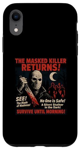 仮面キラーリターンズ スラッシャー 映画ポスター ヴィンテージ ハロウィン スマホケース iPhone XR 用