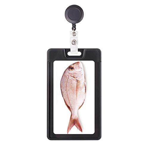 Porte-badge rétractable rose Ocean Fish avec enrouleur robuste pour infirmière