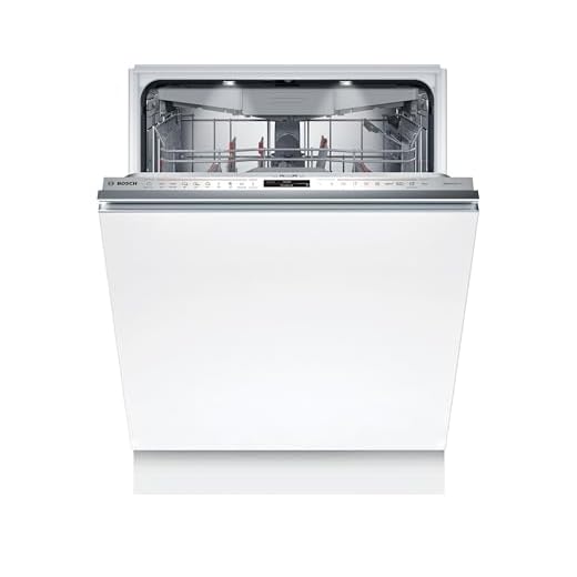 Bosch SMV8ECX01E Serie 8, Lavastoviglie Smart da incasso a scomparsa totale, Informazioni lavaggio a pavimento, Cestelli personalizzabili, Motore EcoSilence Drive, Acciaio a ridotte emissioni, 60 cm.