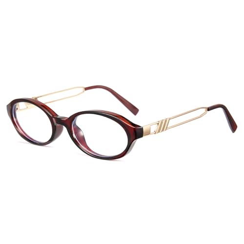 Image of Cyxus Oval Blue Light Glasses for Women Fashion UV Blocking Computer Glasses 8242