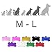 Iberiagifts - Hueso para Mascotas Medianas-Grandes con Corazones Placa Chapa de identificación...
