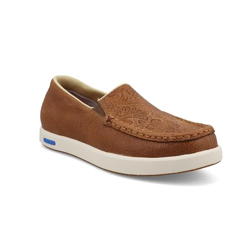 Twisted X Women's Slip-On Ultralite X, Moc Toe with CellStretch and Ultralite X