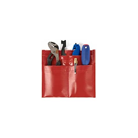 LINE2design Firefighter Tool Pouch 4-Pocket Tool Holder Police Belt - EMS Glove Pouch Fits Inside Turnout-Bunker Pockets Cover