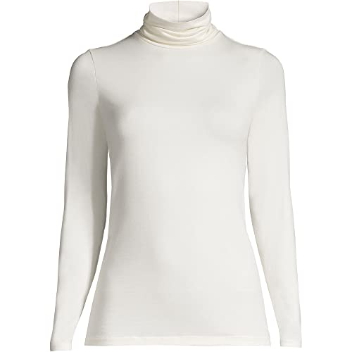 Image of Lands' End Lightweight Jersey Long Sleeve Turtleneck