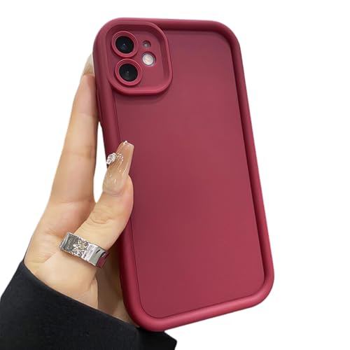 Capa Capinha Case Silicone Emborrachado Para Compativel Com iPhone 14 iPhone 14 Pro iPhone 14 Pro Max Com Protecao De Camera (Marsala, iPhone 14 Pro - 3 Câmeras)