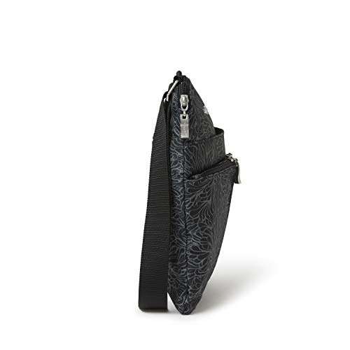 Baggallini Horizon Crossbody Bags for Women 10x10.5 Lightweight Water-Resistant Nylon RFID Purse Handbag w/Wristlet Included3
