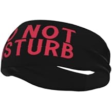 Do Not Disturb Sports Headbands,Moisture Wicking Workout Headband, Sweatband for Running,Cycling,Football,Yoga,Hairband for Women and Men