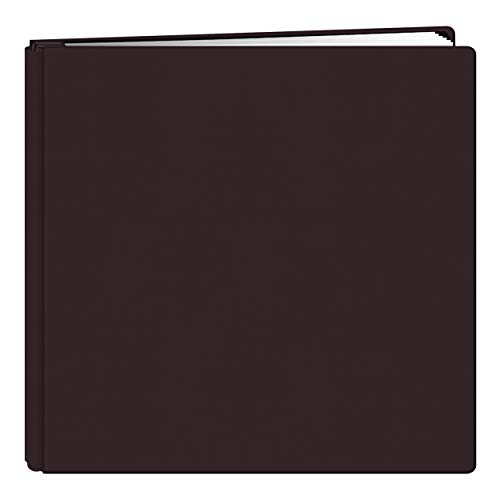 Pioneer 12-Inch by 12-Inch Family Treasures Deluxe Fabric Postbound Memorybook, Rich Bordeaux
