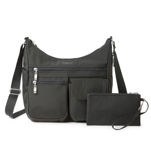 Image of Baggallini womens Everywhere Bagg Crossbody Women 11x9 Lightweight Nylon Hobo Water-resistant Travel Bag W /Rfid