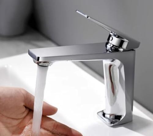 Mitigeurs de lavabo en laiton chromé avec levier unique G1/2