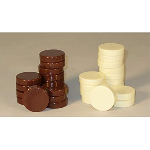 Checkers in Urea Brown and Ivory 1"1/4-31 mm - 1/4" thick - 26030BN Cover