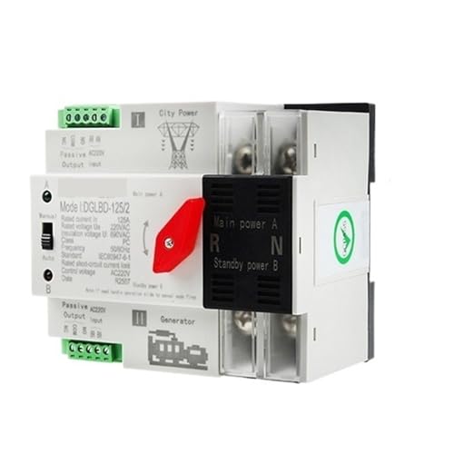 Interruptor de transferencia para generador de energía en viviendas 2P