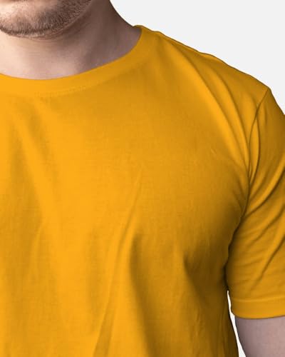 Image of DRIP Men's Solid Cotton Round Neck Half Sleeve T-Shirt