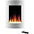 Cambridge 19 In. Vertical Electric Wall Mounted Fireplace Heater with Multi-color Flame Crystal Rock Display, Adjustable Heat, Remote