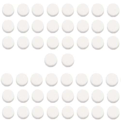 Image of 50Pcs Car Diffuser Vent Clip Aroma Replacement Pads, Unscented Essential Oil Aromatherapy Refill Tablets, Felt Pads for Car Air Freshener Clips, Necklace, Bracelet