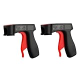 WEGLOK Farbspritzpistole Griff, 2 Stück, Pistolengriff Für Sprühdosen Spraydosen Handgriff Halter Griff Lackdosenhalter, für Rad-Heimwerker, DIY-Möbel, Ortsmarkierungen