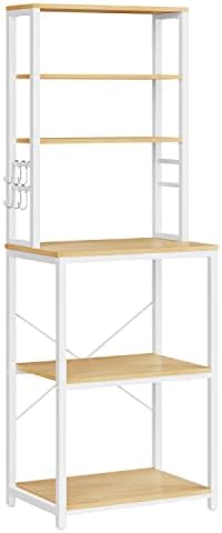 Îlot De Cuisine Roulant Avec 3 Tiroirs Coulissants Et 3 Étagères De Rangement, Chariot De Rangement Utilitaire Avec Plan De Travail En Bois De Bambou, Blanc