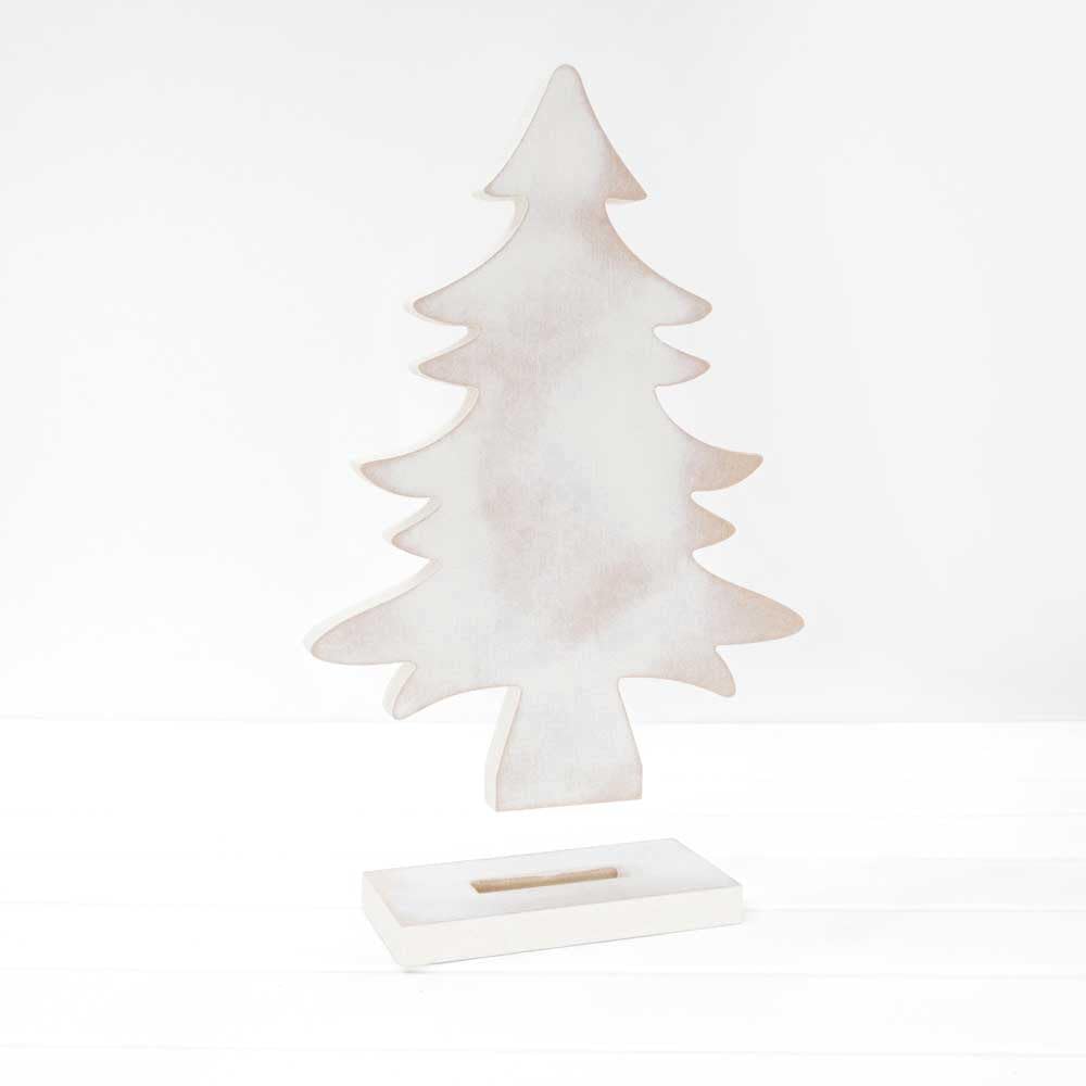 Decoración de madera de apoyo Árbol de Navidad – Decoración navideña árbol para decoración de Navidad, decoración y regalo de Navidad, Shabby