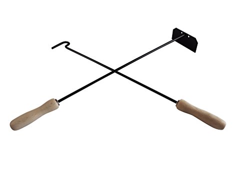 Preisvergleich Produktbild Set Feuerkratzer / Glutkratzer+Feuerhaken / Schürhaken