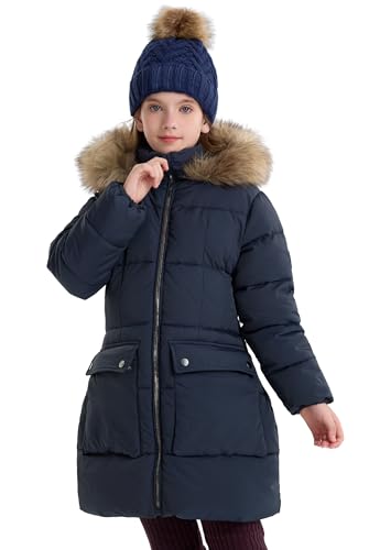 maoo garden Girls Puffer Winter Coat Faux-Down Heavyweight Snow P...