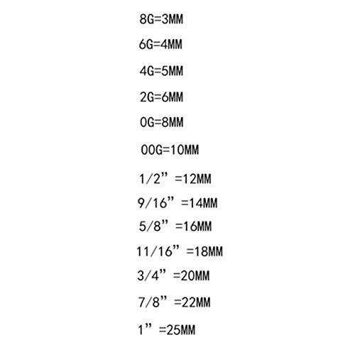 Skull Ear Gauges Plugs and Tunnels Ear Stretcher Expander 6mm-25mm 316L Stainless Steel Screw Plug Piercing Jewelry4