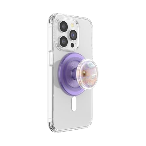 Image of PopSockets Tidepool Phone Grip with Expanding Kickstand, Compatible with MagSafe, Magnetic Ring for iPhone and Android Included, Phone Holder, Wireless Charging Compatible - Tidepool Dreamy Whirl