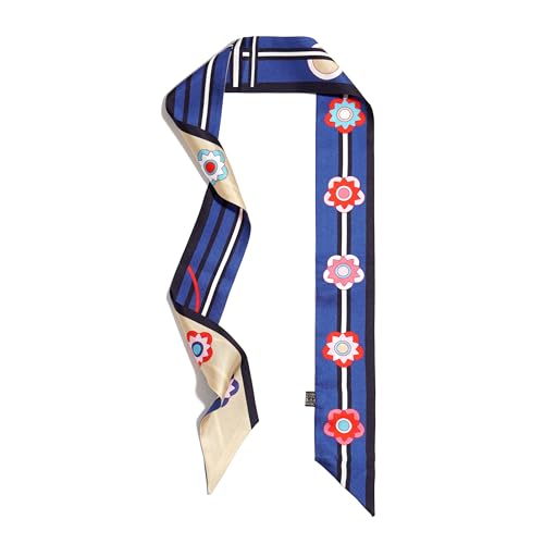 100% Mulberry Silk Scarf Head Hair Ribbon Handbag Handle Wrap Tie Bundle Neckerchief For Women