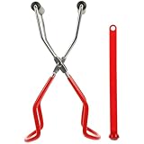 NUOBESTY Einmachzangen 2 Stück mit Magnetischem Glasheber und Edelstahl 430 für Heiße Einmachgläser Sicherer Verbrennungsschutz Küchen Einmachzubehör für Haushalt Restaurant