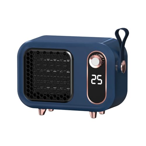 Kznifmk Calentador EléCtrico de 1000W PTC CeráMica Calentador EléCtrico PortáTil de Escritorio Mini MáQuina Calentadora Soplador de Aire para el Hogar Enchufe de la UE,B