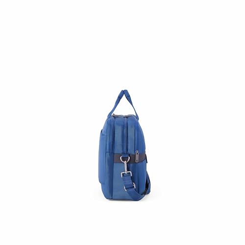 Image of American Tourister Luxe Biz | 16 Ltrs | 2 Compartments | Detachable & Adjustable Strap | Medium Briefcase | 1 Year International Warranty | Blue