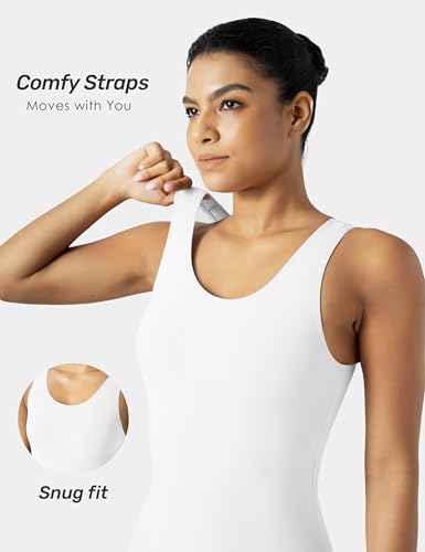 Women Rompers Jumpsuits Leotards Bodysuit One Piece Tank Top Outfit Tummy Control Workout Jumpers Body Suits4