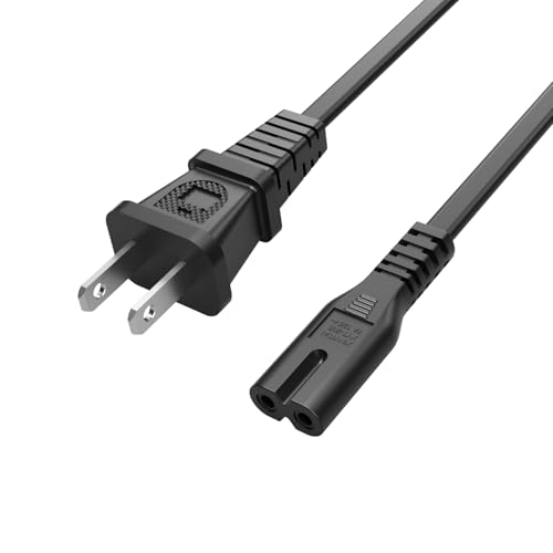 2 Prong 6 FT AC Charger Cord for JBL Partybox 320 310 100 110 120 300 710 ONN Large Party Speaker 100008736 Charging Cable Power Supply Replacement