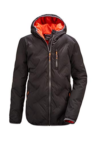 Killtec Lynge BYS Quilted Jckt Chaqueta con Aspecto de plumón y Capucha, Niños, Negro, 152