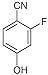 TCI America: 2-Fluoro-4-hydroxybenzonitrile, F0462-5G, 98.0% (GC,T)