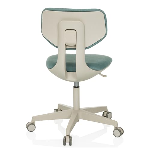 hjh OFFICE Kinderdrehstuhl mit höhenverstellbarer Rückenlehne Kid Classic Mitwachsender Schreibtischstuhl für Kinder von 6-12 Jahre, Blau