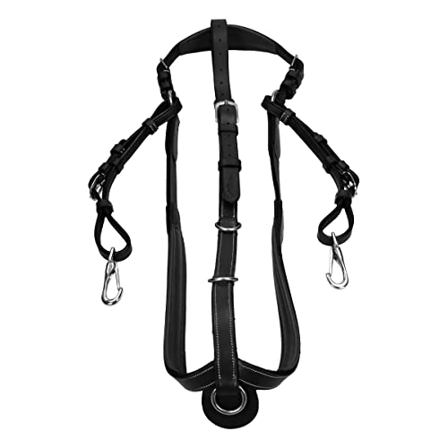 Collier de Chasse Working Collection Dy'on Noir avec pont réglable et élastiques