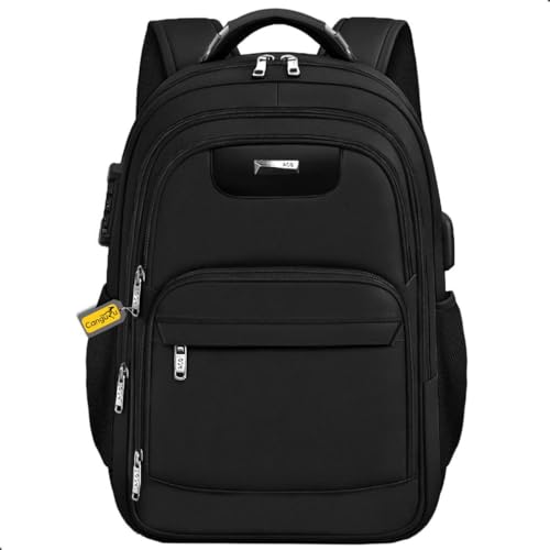 Mochila Notebook Masculina Feminina Casual Saída USB/Fone Resistente Trabalho Faculdade Escolar (Preto)