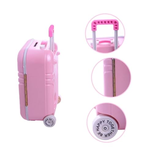 Doll Trolley Case Baby Suitcase Toy Plastic Rolling Suitcase Mini Luggage Box for Childrens Day Birthday Gift Foam Balls Decor Polystyrene Foam Ball Polystyrene Craft Balls4