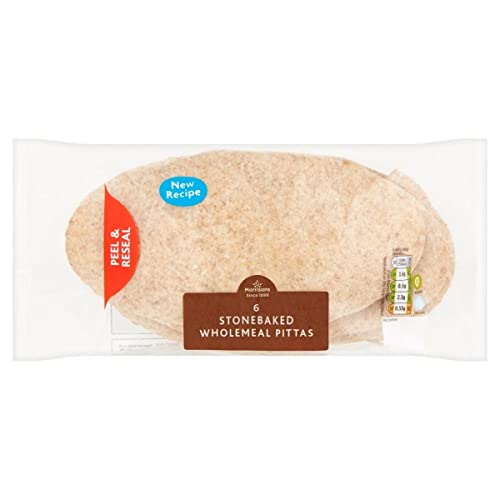 Morrisons Stonebaked Wholemeal Pittas 6 pack