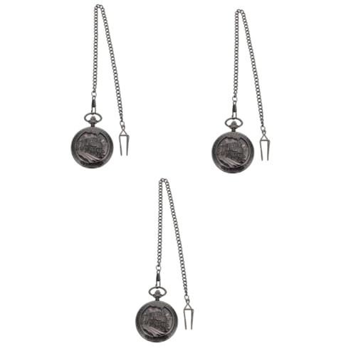 PACKOVE 3stücke Retro Taschenuhr Für Erwachsene Mechanische Kette Stilvolle Handaufzug-Uhr Aus Leicht Und Tragbar Für Köche Und Pfleger