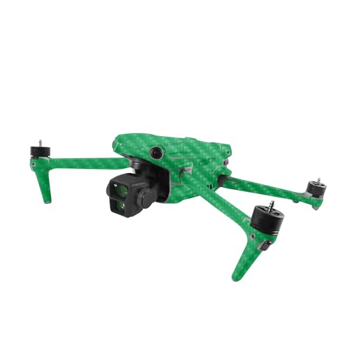 Image of MightySkins Carbon Fiber Skin Compatible with DJI Air 3 - Solid Green | Protective, Durable Textured Carbon Fiber Finish | Easy to Apply