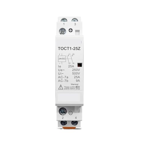 Contacteur modulaire 12V CC pour isoler la commande de puissance du tableau DIN - 5