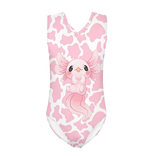 Image of Mumeson Girls One Piece Swimsuits Lightweight V-Neck Swimwear Bathing Suits for Little Girls 3-14 Years