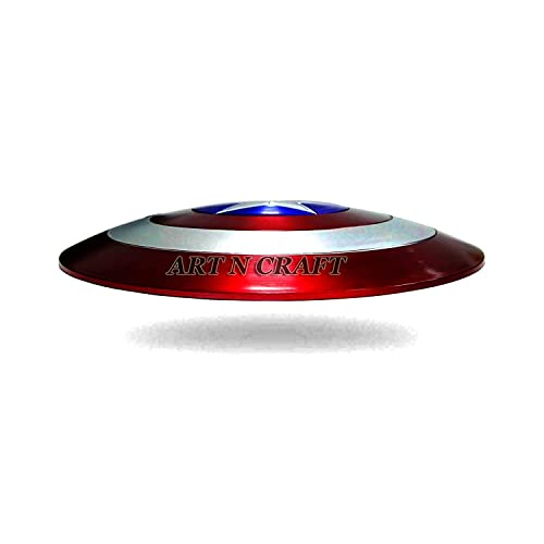 Image of ART N CRAFT 22 Inch Metal Shield Prop Replica for Marvel Fans Collectors Cosplay Gifting Home Decor | Sturdy 2.8 Kg Battle Shield Inspired by Superhero Films | Iconic Display Memorabilia